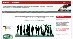 Desktop Screenshot of bestwsg-hdba.de